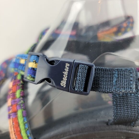 Skechers Womens Size 8 Rainbow Multi-Color Reggae Swe Me Boho Slingback Sandals - Picture 2 of 8